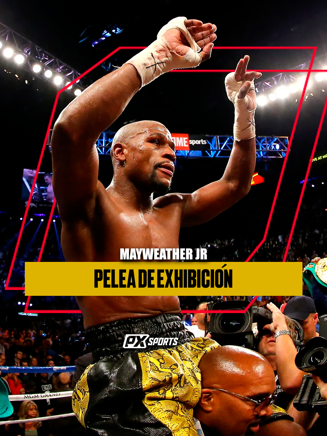 Mayweather_pelea_exhibición_presentación_Px_Sports