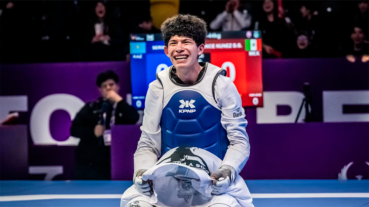 GUILLERMO CORTÉS ES TRICAMPEÓN MUNDIAL EN TAEKWONDO
